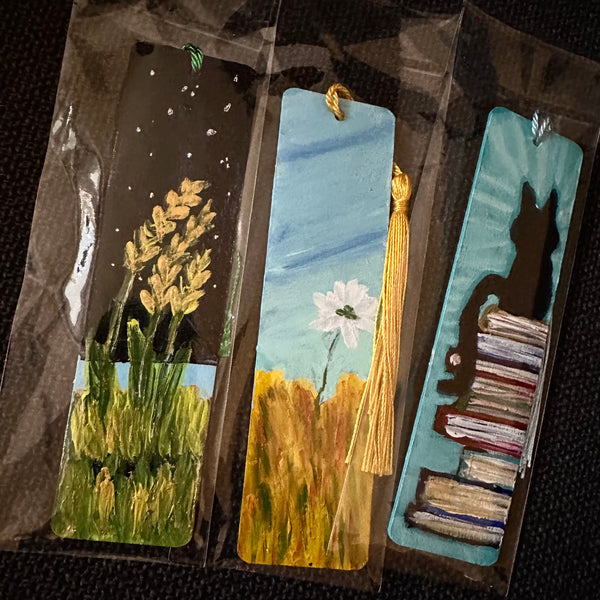 Bookmarks - handpainted wood